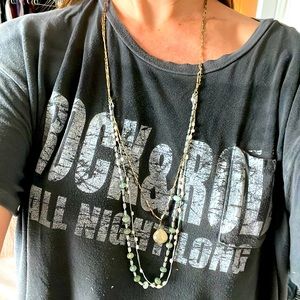 Anthropology 3 layered necklace